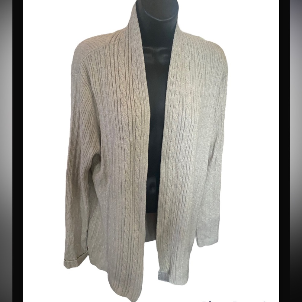 Cream colored sweater cardigan